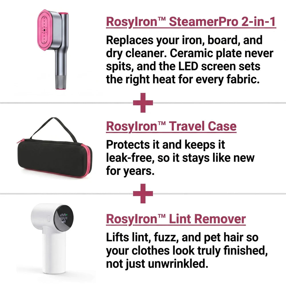PressCraft™ 2-in-1 Garment Steamer &amp; Iron
